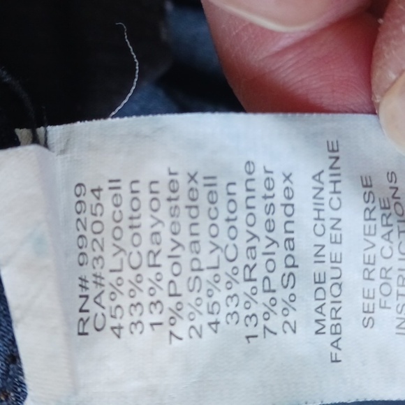 Anthropologie Level 99 Cropped Wide-Leg, Dark Wash Jeans, Size 28 - Picture 11 of 12